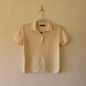 Banana Republic Cream Polo Shirt